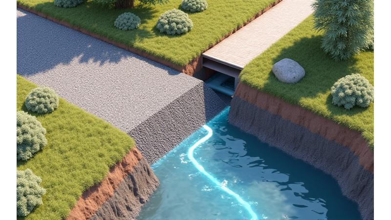 効果的なフランス排水路システム