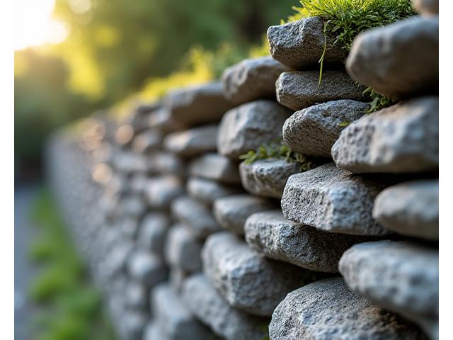伝統的な石積みの擁壁技術