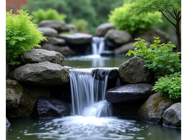 林健一様が設計した美しい水景のある庭園