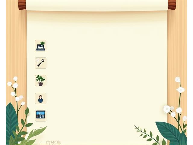 日本庭園の設計図が描かれた和紙が巻物のように広がり、その上にデジタルデバイスでバーチャル相談を行っている様子。